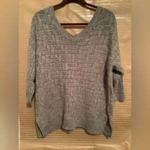LANE BRYANT~GRAY SWEATER/ BLOUSE~SIZE~18-20